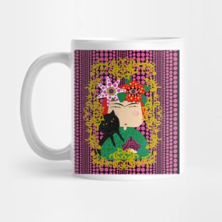 Yayoi Kusama X Frida Kahlo Mug